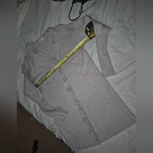 Wilfred Light Gray Button-Up Cardigan